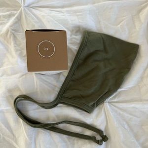 Briar baby newborn bonnet green